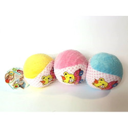 Piłeczki miękkie z dzwonkiem 3szt B4001 04566