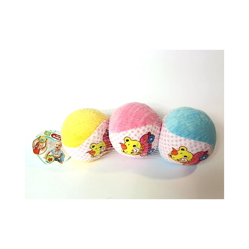 Piłeczki miękkie z dzwonkiem 3szt B4001 04566