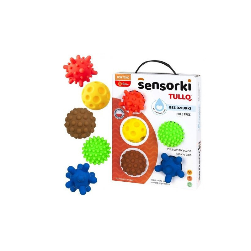 Piłeczki sensoryczne 5szt Bez dziurki 417 74170