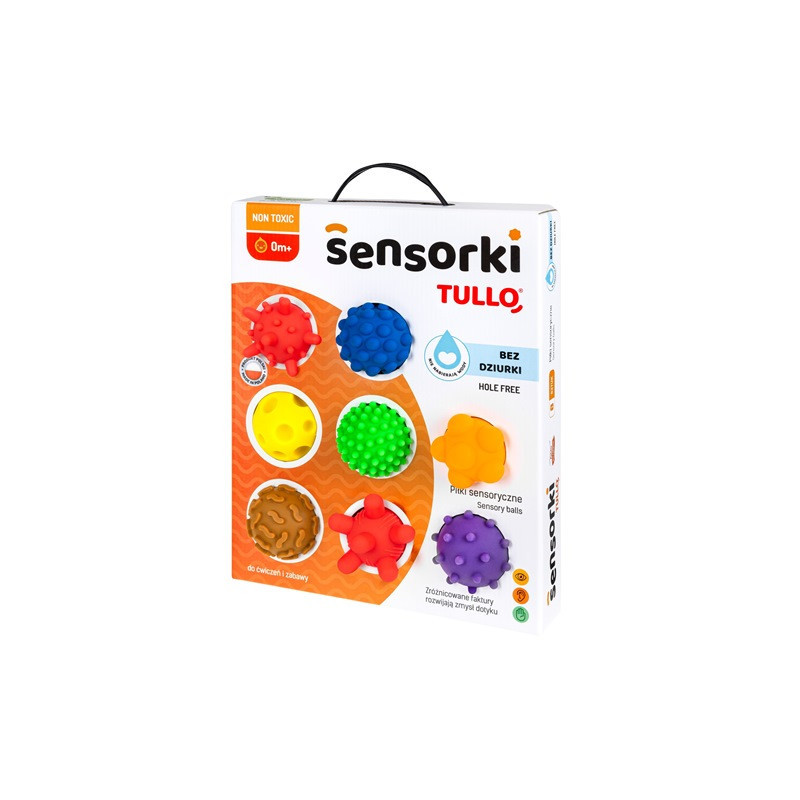 Piłeczki sensoryczne 8szt Bez dziurki 419 74194