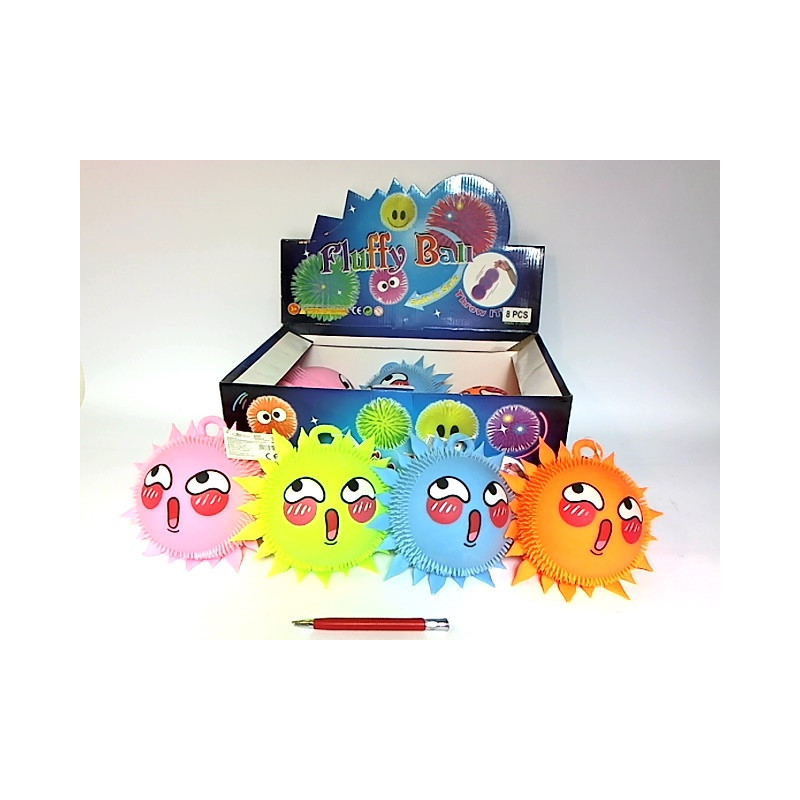 Piłka miękka 17cm światło 3-kol 8/box HPA113 30921