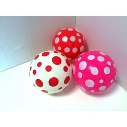 Piłka PVC 230mm W grochy MD0026 105630