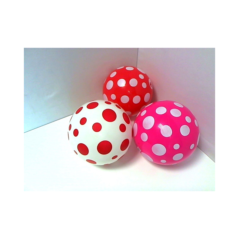 Piłka PVC 230mm W grochy MD0026 105630