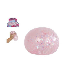 Piłka XXL brokat kwiatek d/ścisk.9cm 621529 79889