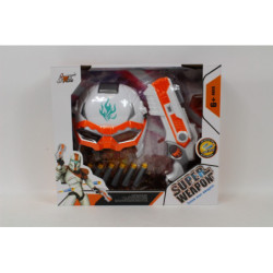 Pistolet na strzałki piankowe+maska G200521 55501