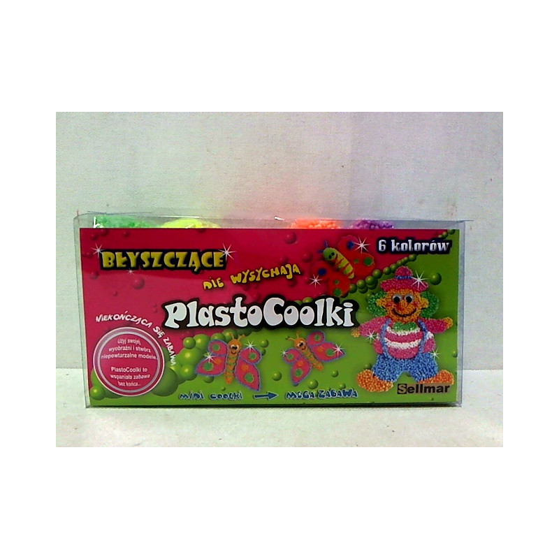 PlastoCoolki błyszczące 6szt/opak PC6B 51382