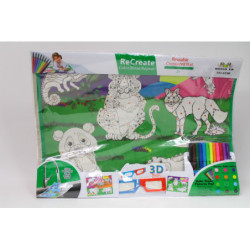 Płótno 3D zmywalne świat zwierząt 911697 16978