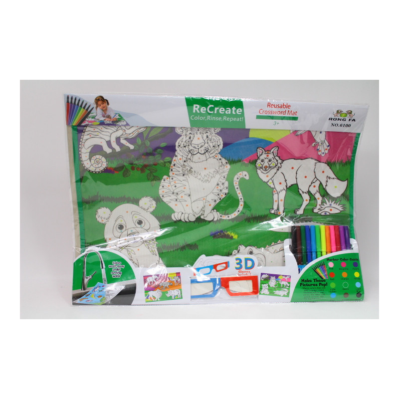 Płótno 3D zmywalne świat zwierząt 911697 16978