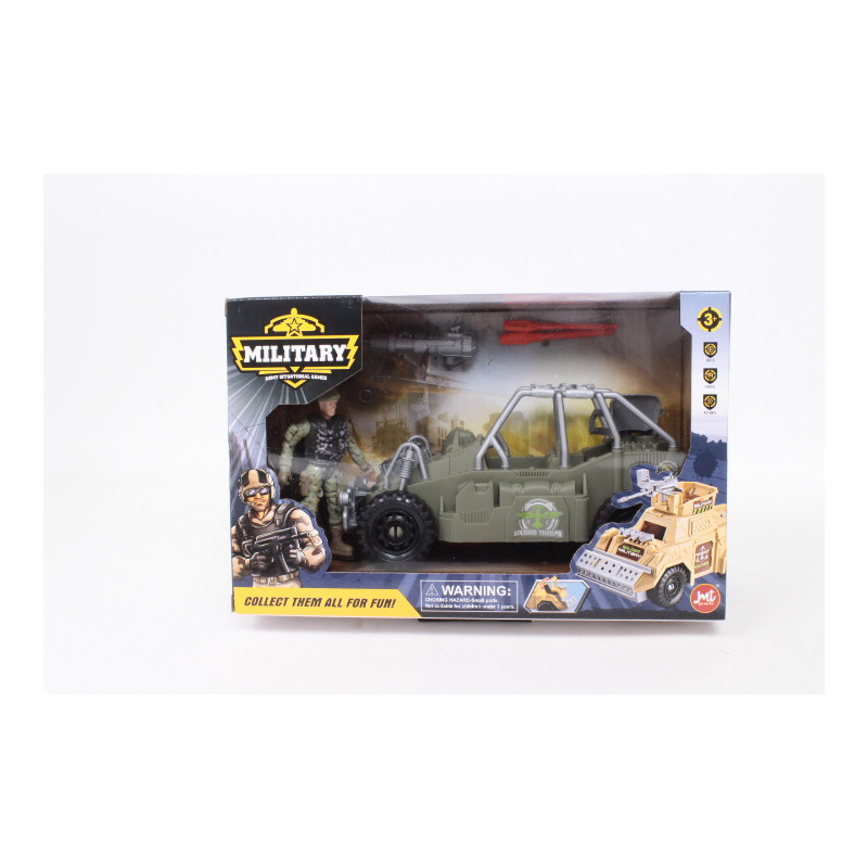 Pojazd wojskowy+żołnierz F14-6A 12134