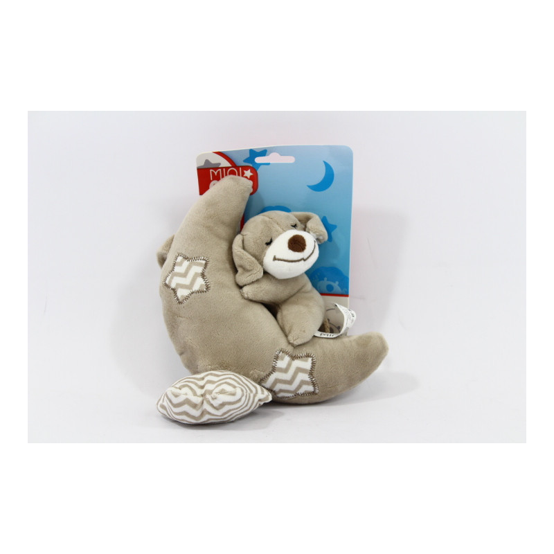 Pozytywka plusz miś+księżyc 30cm 660377 83100