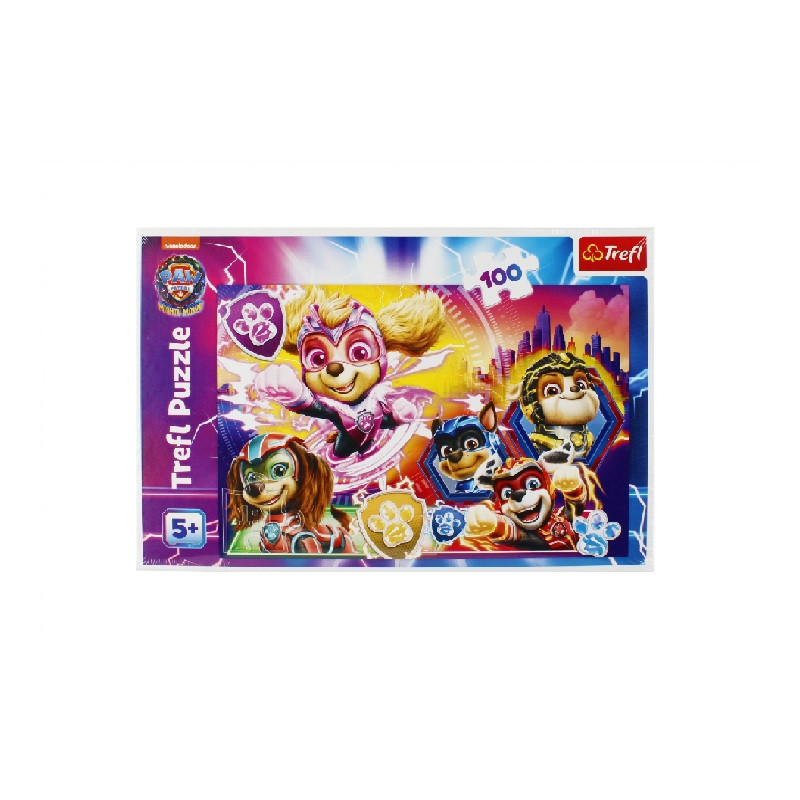 PUZZLE 100 Poznaj Mighty Pups / Psi Patr 16460