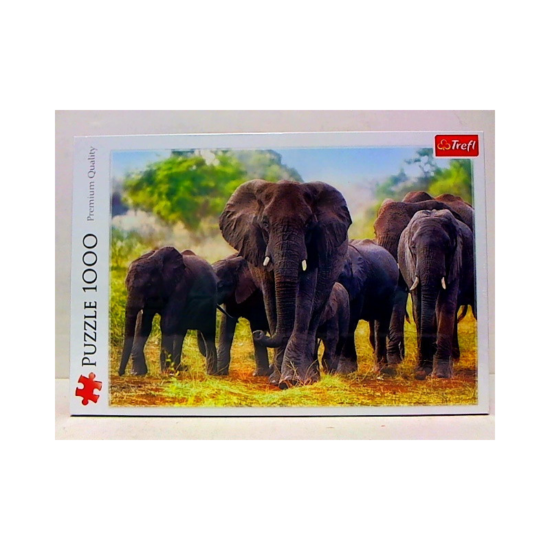 PUZZLE 1000 Afrykańskie słonie 10442