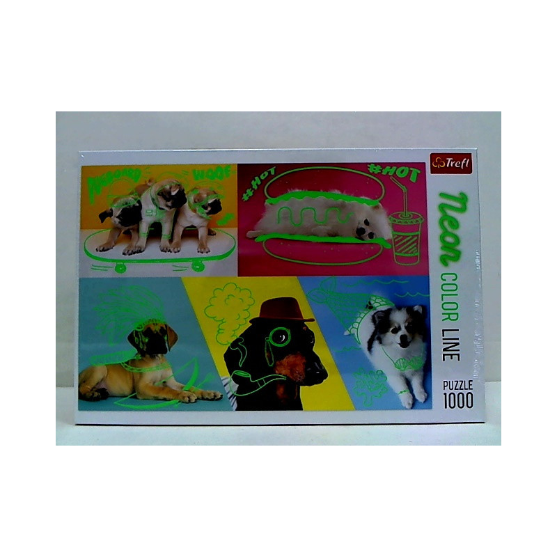 PUZZLE 1000 NeonColorLine Odlotowe psy 10578