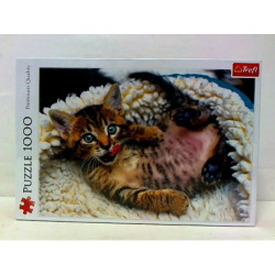 PUZZLE 1000 Wesoły kotek 10448