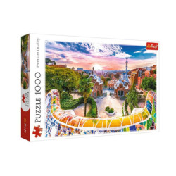 PUZZLE 1000 Zachód słońca nad Barceloną 10711