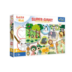 PUZZLE 15 GIANT Bobaski w ZOO Bobaski i Miś 42000