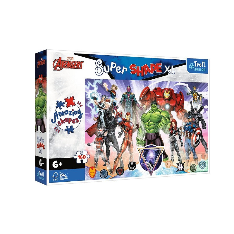 PUZZLE 160 XL Odwaga Avengers / Disney 50023