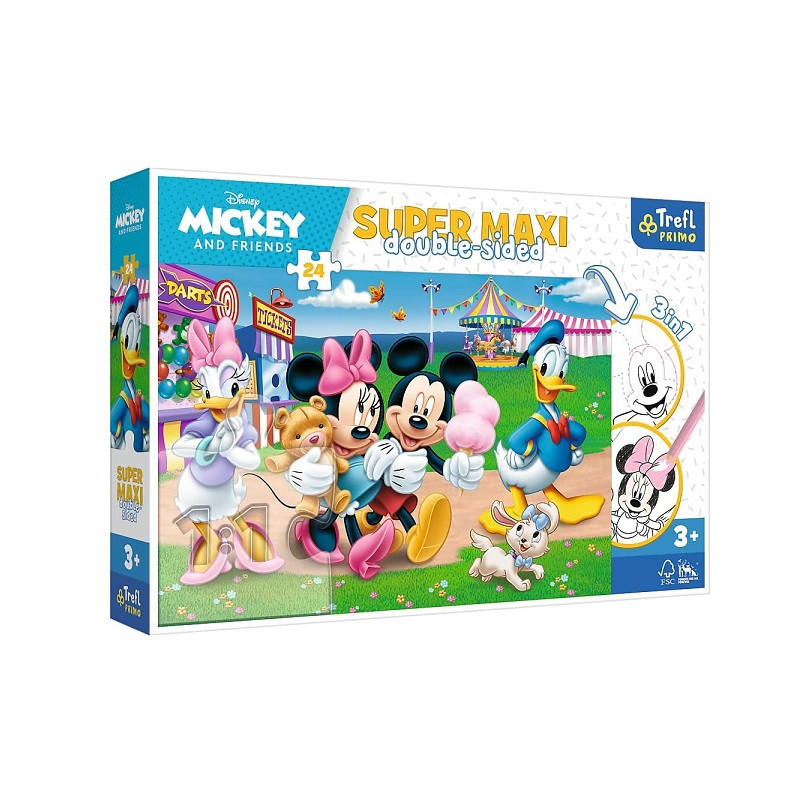 PUZZLE 24 SUPERMAXI Mickey w wes.miasteczku 41005
