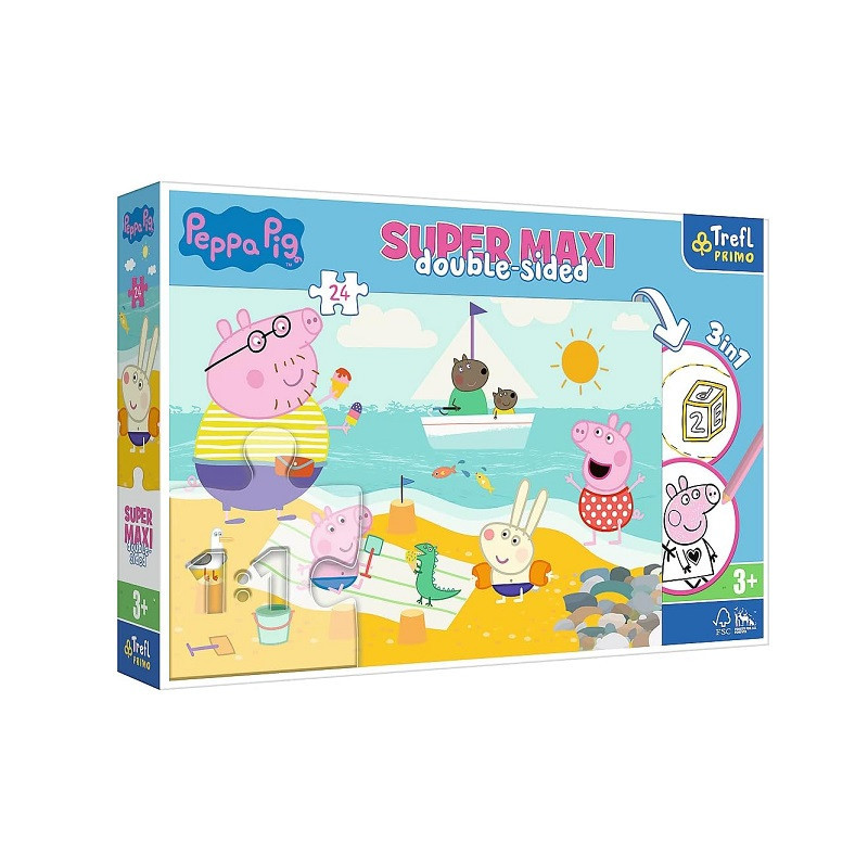 PUZZLE 24 SUPERMAXI Radosny dzień Peppy 41010