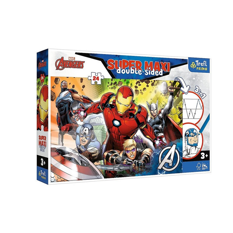 PUZZLE 24 SUPERMAXI Silni Avengers/ Marvel 41007