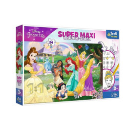 PUZZLE 24 SUPERMAXI Wesołe Księżniczki 41008