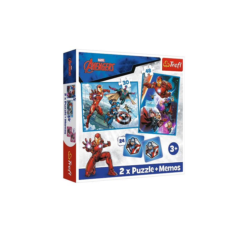 PUZZLE 2w1+memos Bohaterowie w akcji /Disney 93333