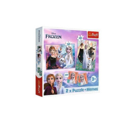 PUZZLE 2w1+memos Księżniczki w swojej krai...93335