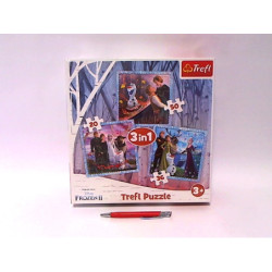 PUZZLE 3w1 Magiczna opowieść Frozen2 34853