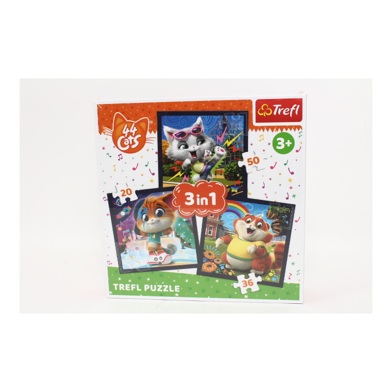 PUZZLE 3w1 Poznaj urocze kociaki 34865