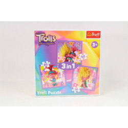 PUZZLE 3w1 Poznaj wesołe Trolle 34870