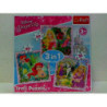 PUZZLE 3w1 Roszpunka,Aurora i Arielka/Disney 34842