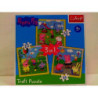 PUZZLE 3w1 Wesoły dzień Peppy/Świnka Peppa 34849