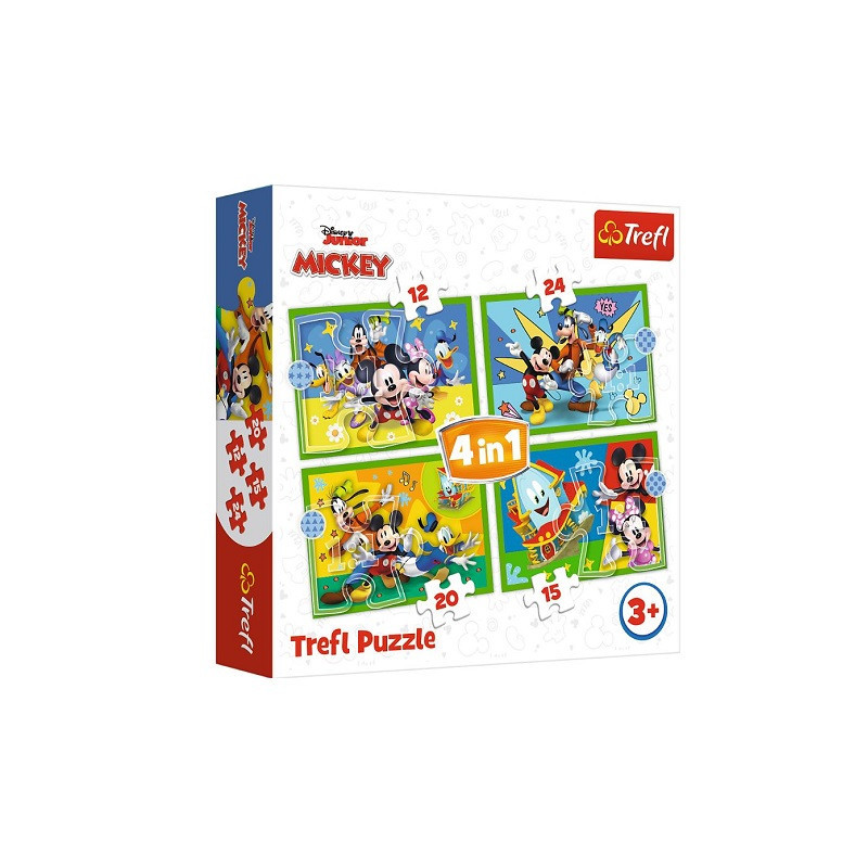 PUZZLE 4w1 Wśród przyjaciół 12/15/20/24 34616