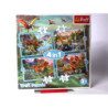 PUZZLE 4w1 Wyjątkowe dinozaury 12/15/20/24 34609