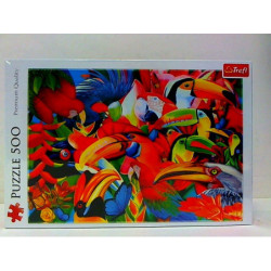 PUZZLE 500 Kolorowe ptaki 37328