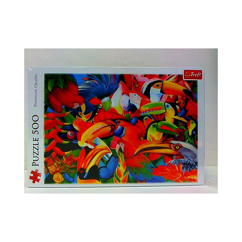 PUZZLE 500 Kolorowe ptaki 37328