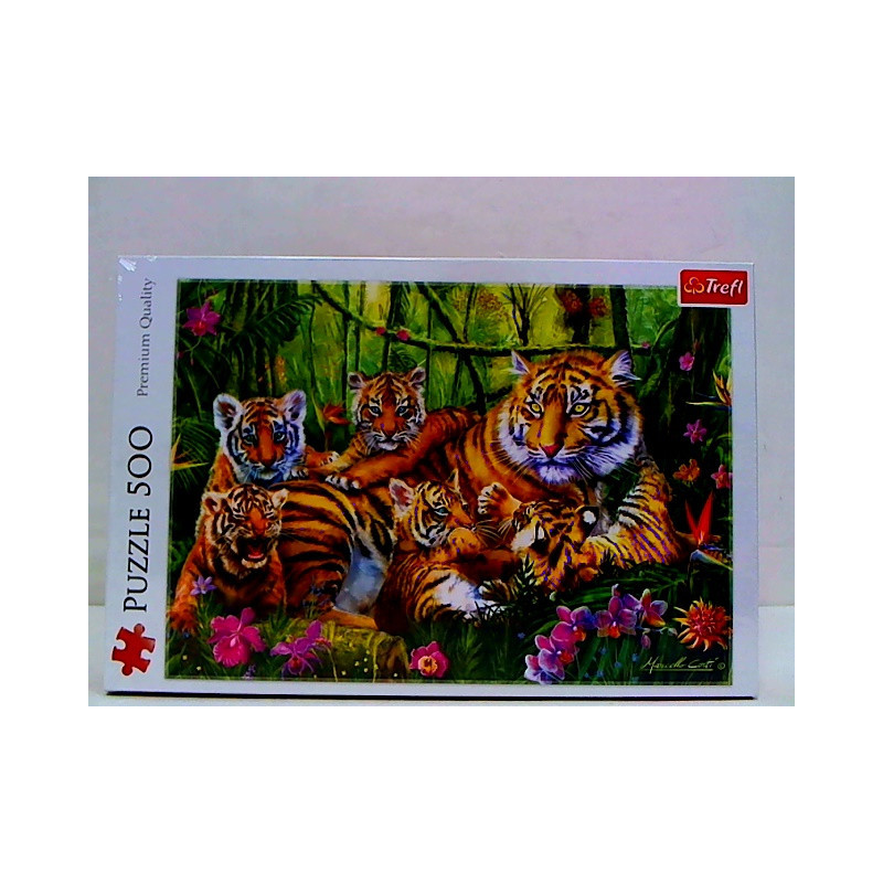 PUZZLE 500 Rodzina tygrysów 37350