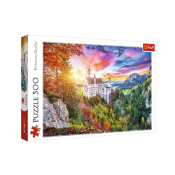 PUZZLE 500 Widok na zamek Neuschwanstein 37427