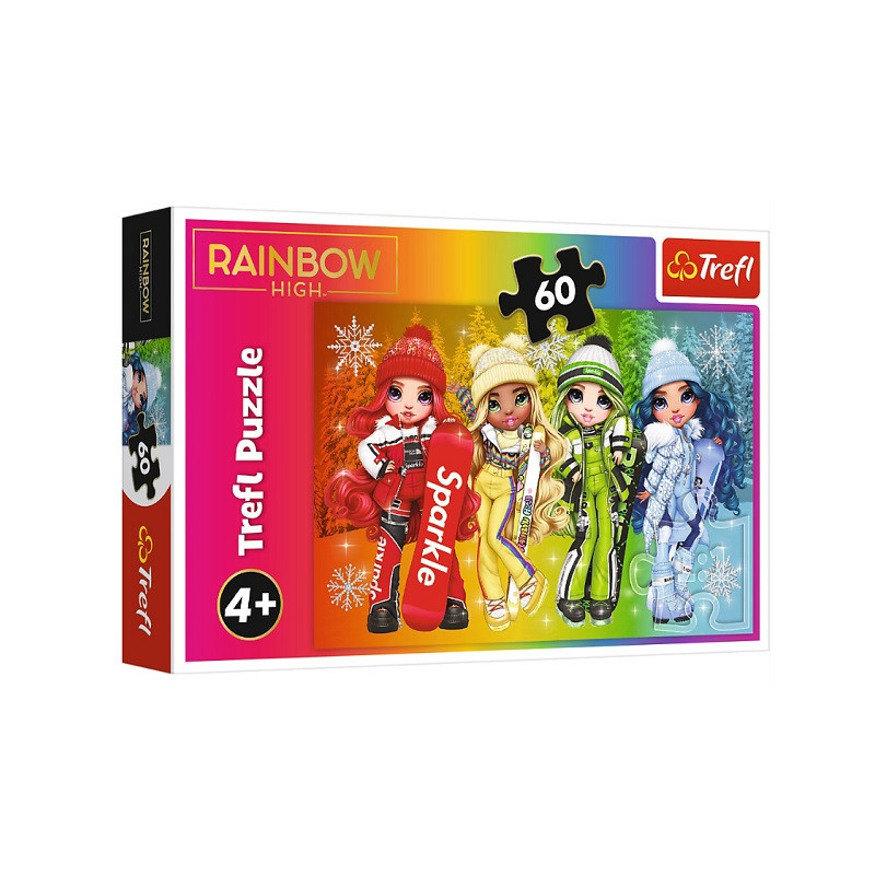 PUZZLE 60 Radosne lalki /MGA RainbowHigh 17380