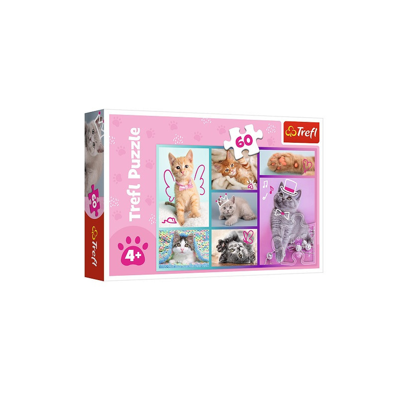 PUZZLE 60 Słodkie kociaki /Trefl 17373