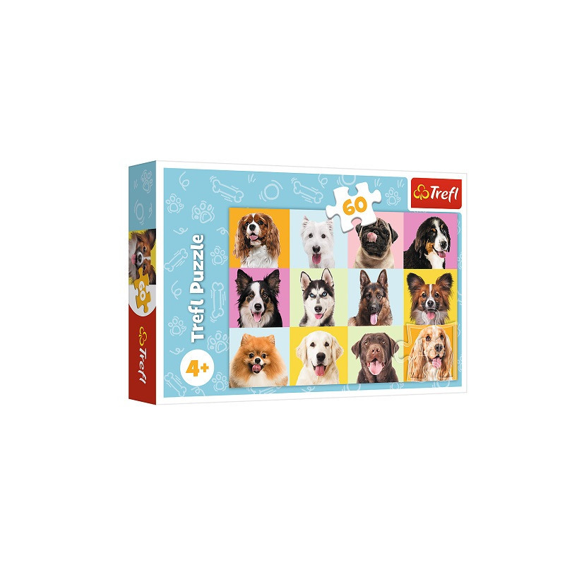 PUZZLE 60 Słodkie psiaki /Trefl 17374