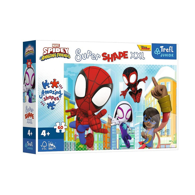 PUZZLE 60 XXL Sprytny Spiday / Marvel 50012