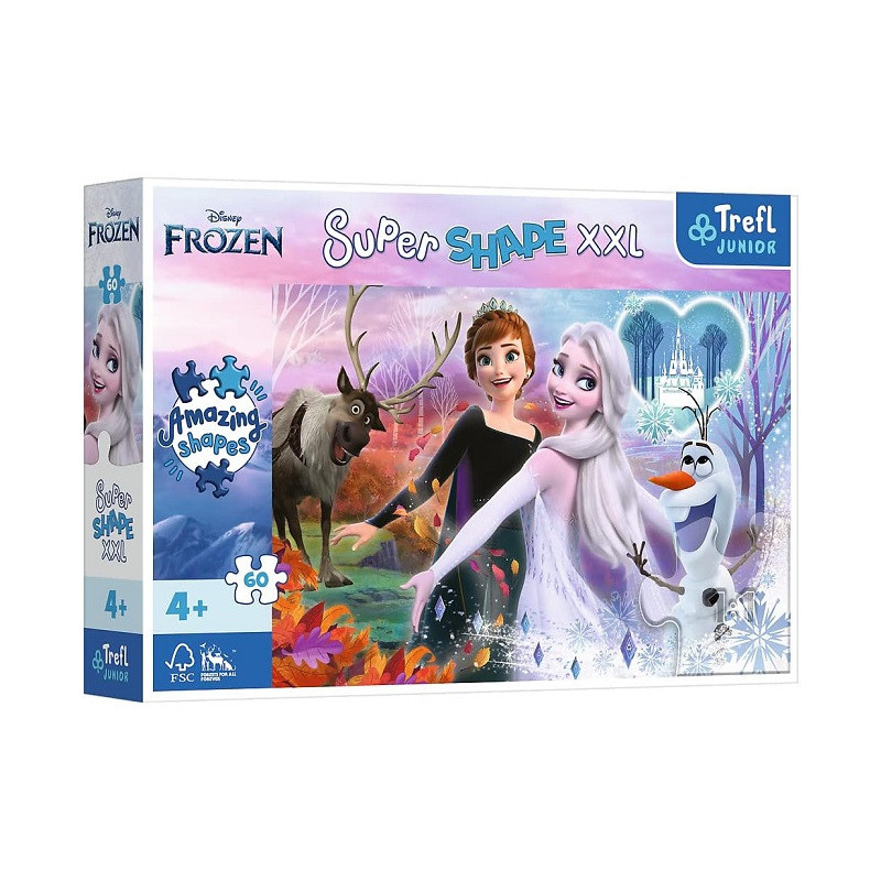 PUZZLE 60 XXL Tańczące siostry/Disney Frozen 50010