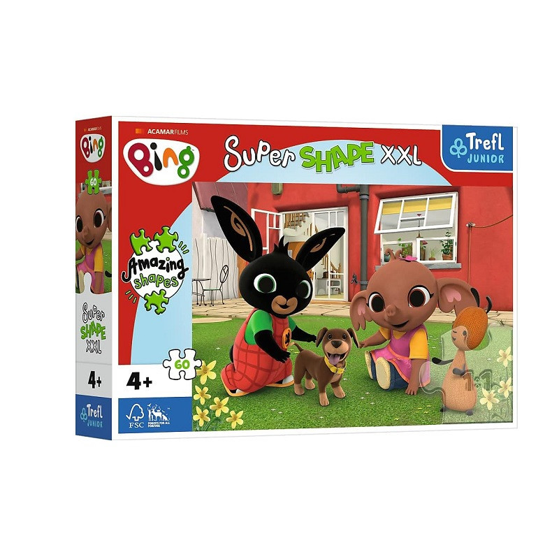 PUZZLE 60 XXL Zabawa z pieskiem/Acamar Films 50013