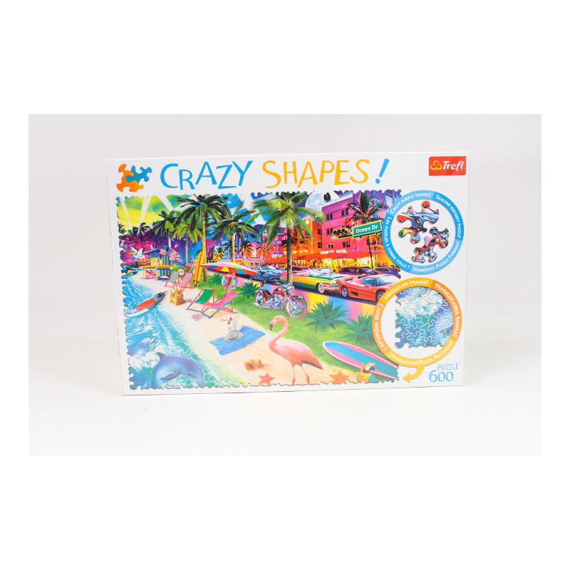 PUZZLE 600 Crazy Shapes Plaża w Miami 11132