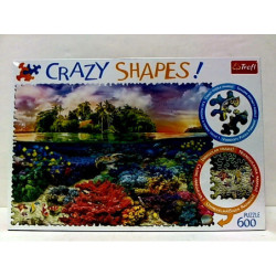 PUZZLE 600 Crazy Shapes Tropikalna wyspa 11113