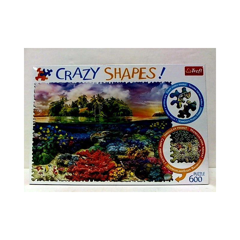PUZZLE 600 Crazy Shapes Tropikalna wyspa 11113