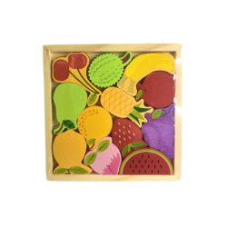 Puzzle drewniane owoce/warzywa 221 06805