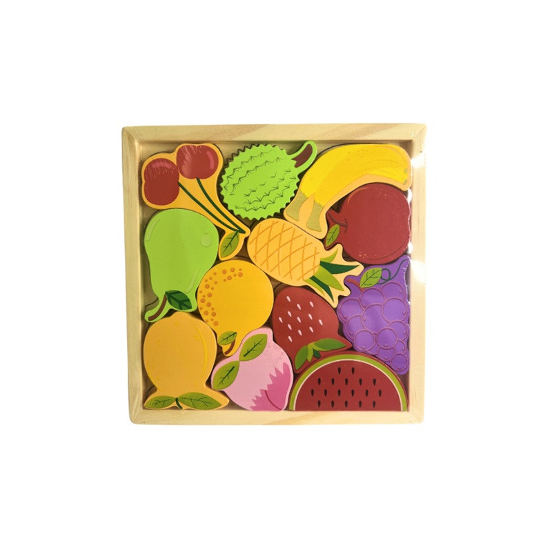 Puzzle drewniane owoce/warzywa 221 06805