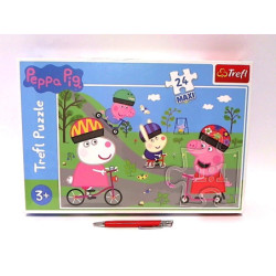 PUZZLE MAXI 24 Aktywny dzień Świnki Peppy 14330